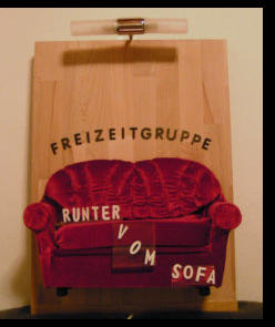 Das reale rote Sofa